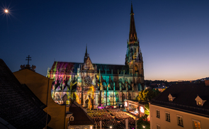 Klassik am Dom 2015 mit beleuchtetem Dom