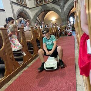 Kinderfahrzeug Segnung