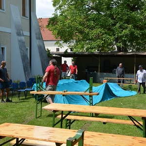 Vorbereitungen für das Pfarrfest
